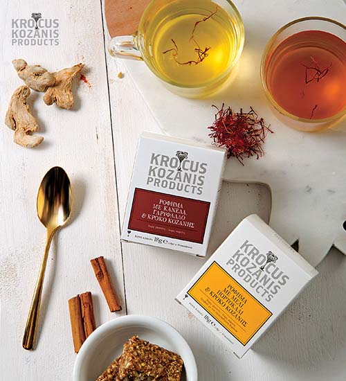 Saffran Ört Te med Honung & Apelsin 10p 'Krocus Kozanis Products'