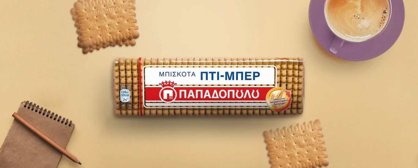 Petit-Beurre kex 225g Papadopoulos