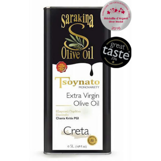 Extra Virgin Olivolja "Tsounato" 3l Sarakina