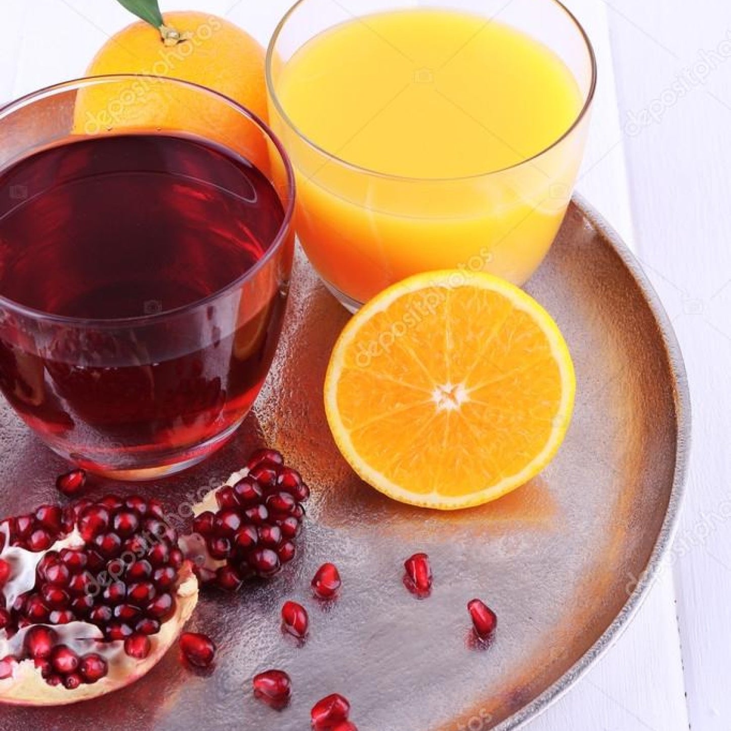 Färskpressad Granatäpple-och apelsinjuice 330 ml
