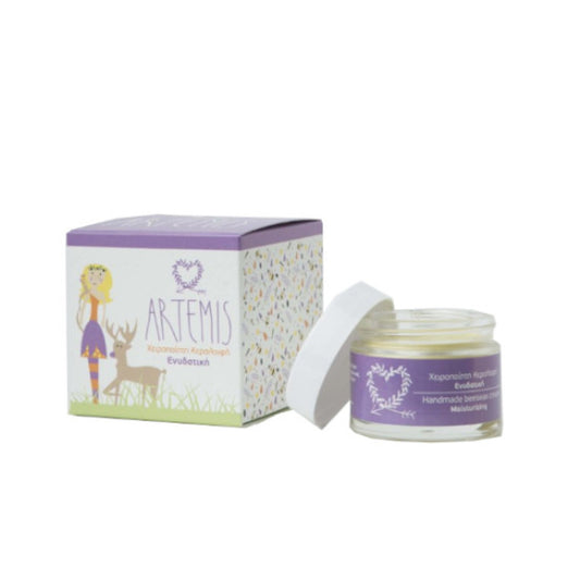 Handgjord fuktgivande bivaxkräm 50ml "Artemis"