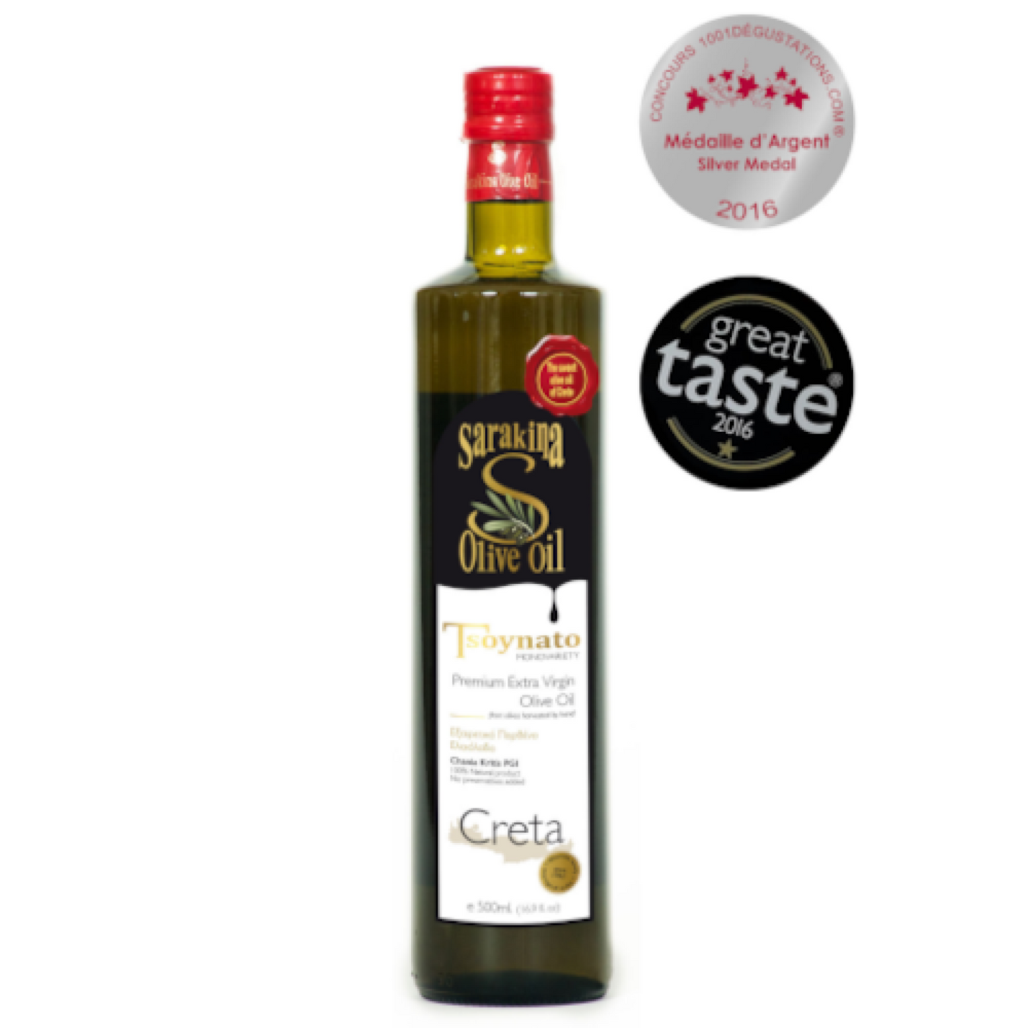 Extra Virgin Olivolja "Τsounato" 500ml Sarakina Olive Oil