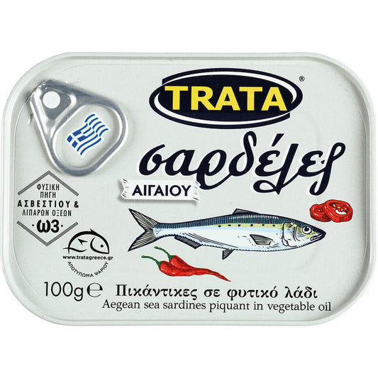 Pikanta sardiner i vegetabilisk olja