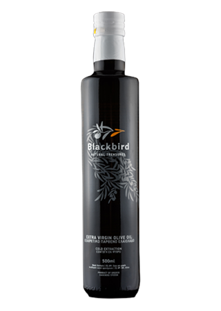 Extra Virgin Olivolja " Blackbird " 500ml från Lesvos
