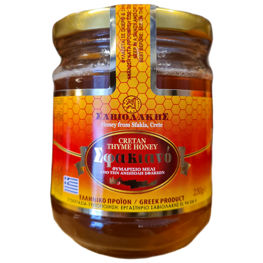 Timjanhonung från Kreta 230g Saviolakis