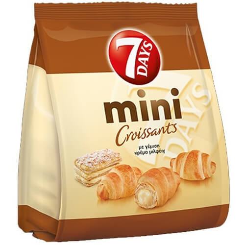 Mini Croissants med Mil-fej fyllning 103g 7DAYS