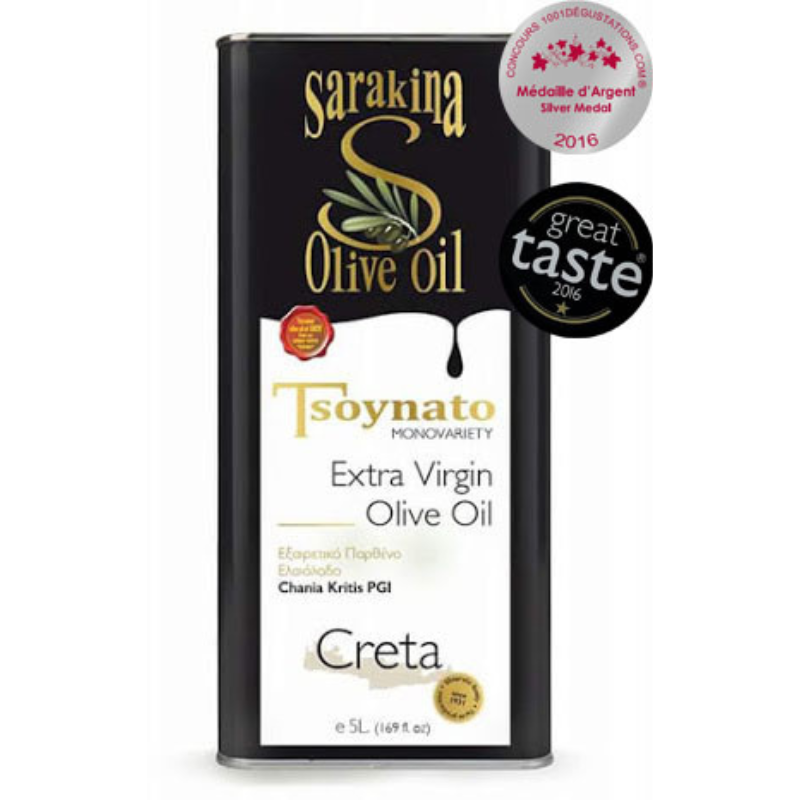 Extra Virgin Olivolja "Tsounato" 3l Sarakina