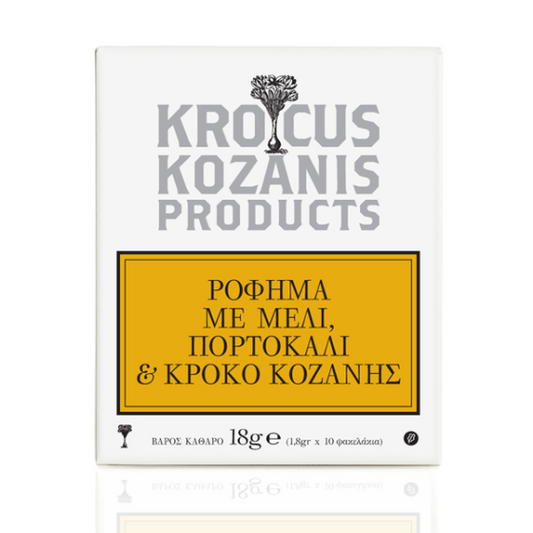 Saffrante med honung, apelsin & grekiskt saffran (10st) "Krocus Kozanis"