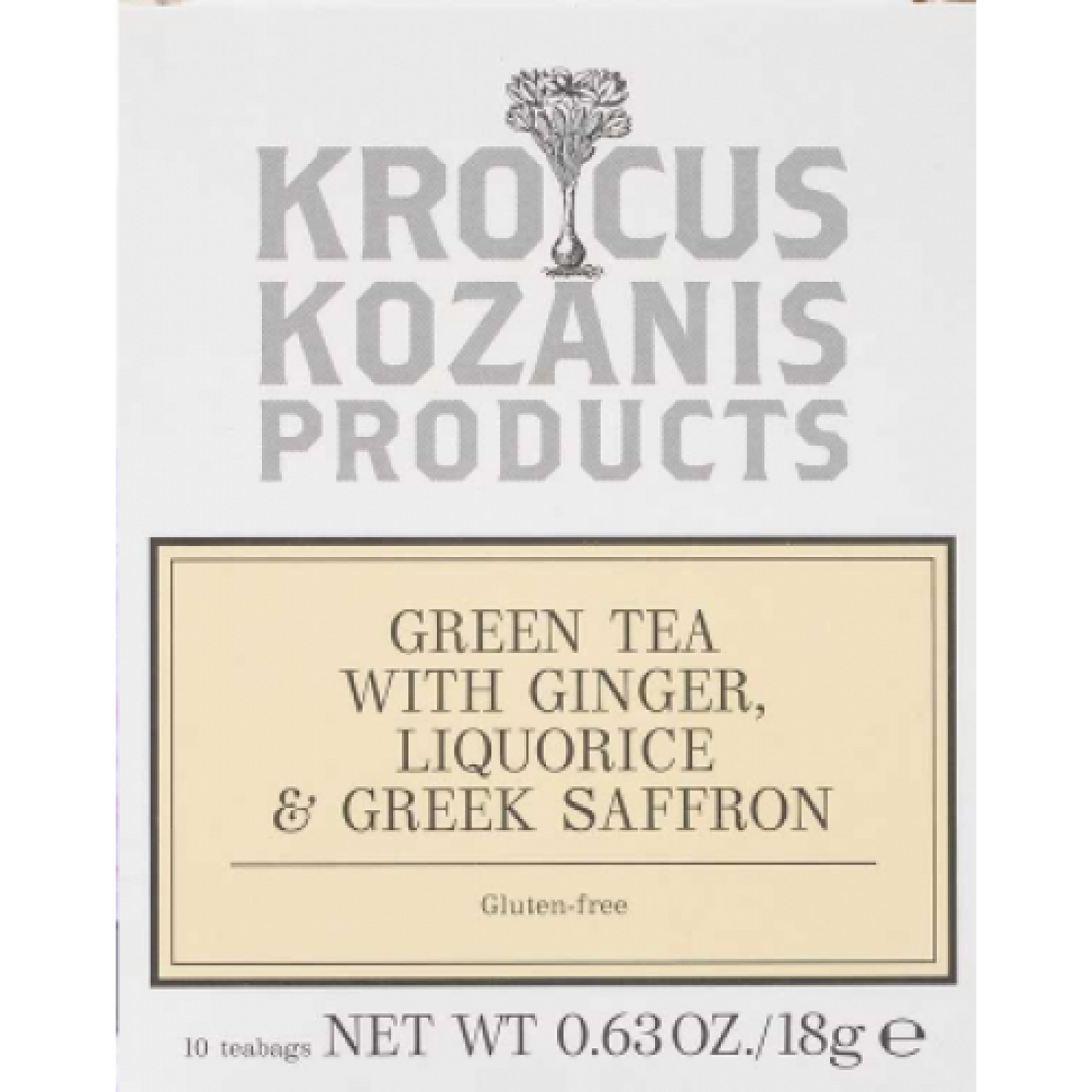 Grönt saffrante ingefära, lakrits och grekiskt saffran  (10st) "Krocus Kozanis"