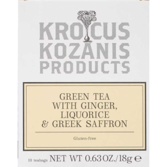 Grönt saffrante ingefära, lakrits och grekiskt saffran  (10st) "Krocus Kozanis"